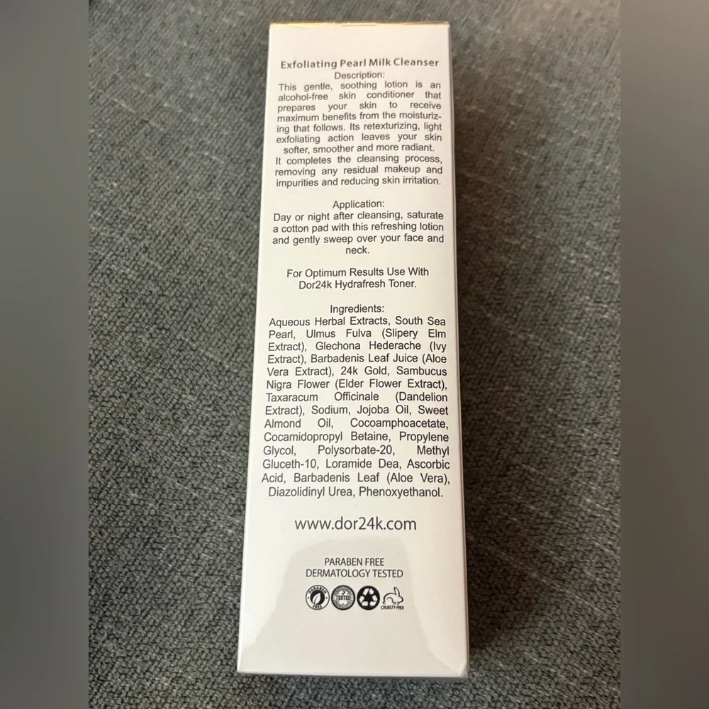 D'OR24K Prestige Exfoliating Pearl Milk Cleanser - Gold and White - Picture 2 of 2